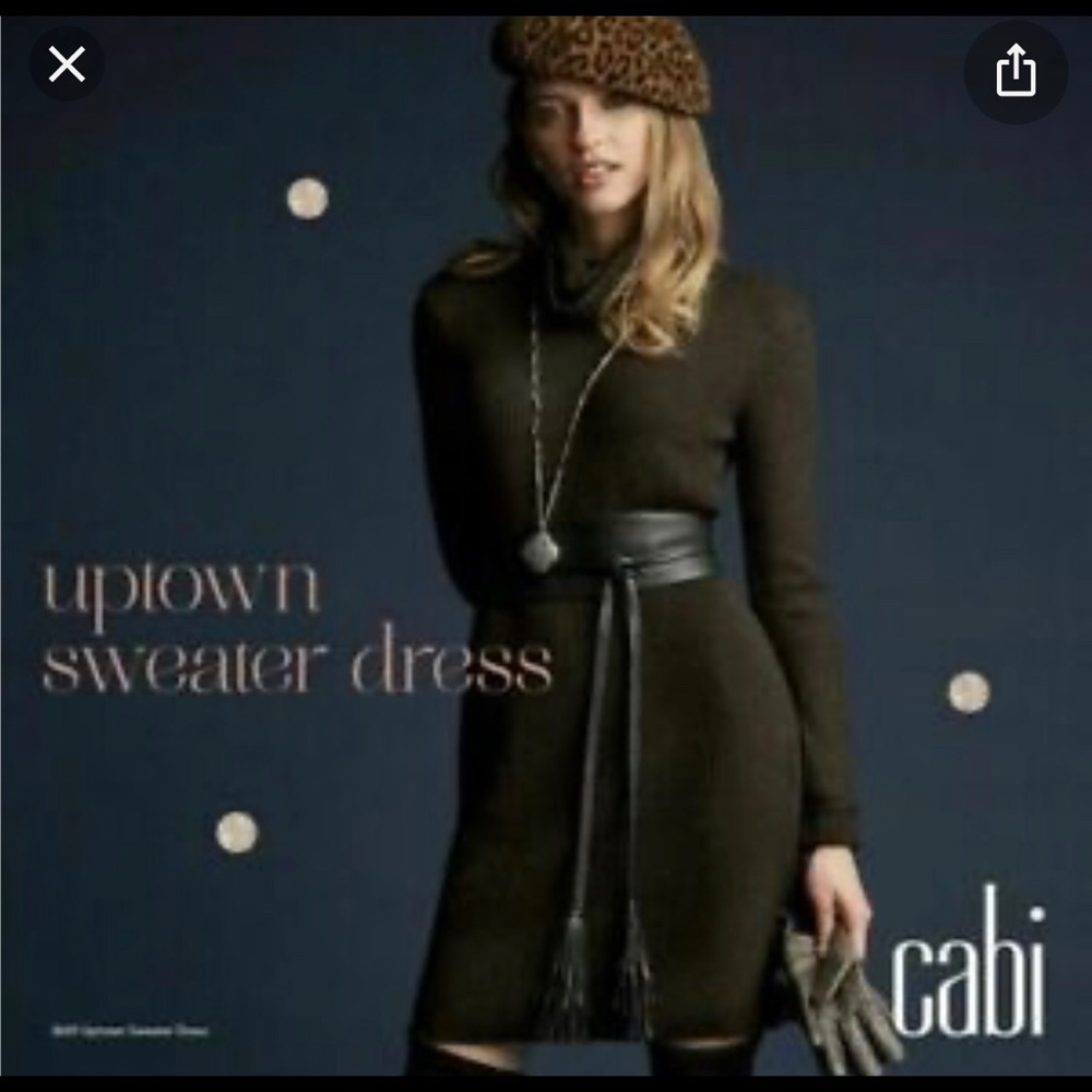 Cabi uptown sweater dress turtle neck M